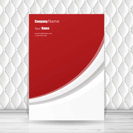 Vector abstract wavy red background Can be Used in cover design, book design, website background, CD cover, advertising.のイラスト素材
