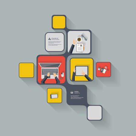 Flat Design Eps 10 Vector Infographicsのイラスト素材