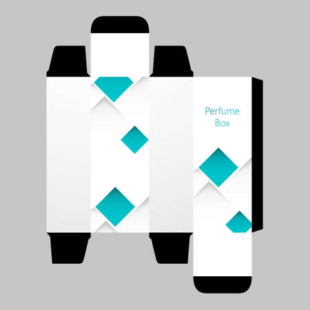 Perfume Box Design Template, Vector,のイラスト素材