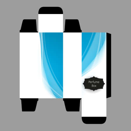 Perfume Box Design Template, Vector,のイラスト素材
