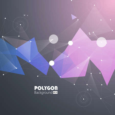 Colorful Abstract Background Vector Polygonal for Businessのイラスト素材
