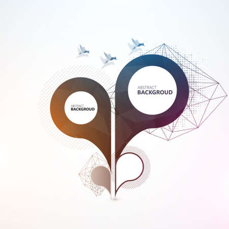 Colorful abstract background, with space for your text.のイラスト素材