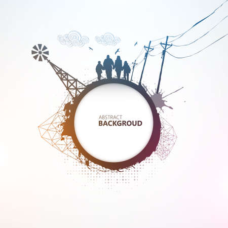 Colorful abstract background, with space for your text.のイラスト素材