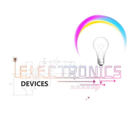 Vector Electronics Design Conceptのイラスト素材