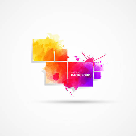 Colorful abstract watercolor background with text spaceのイラスト素材
