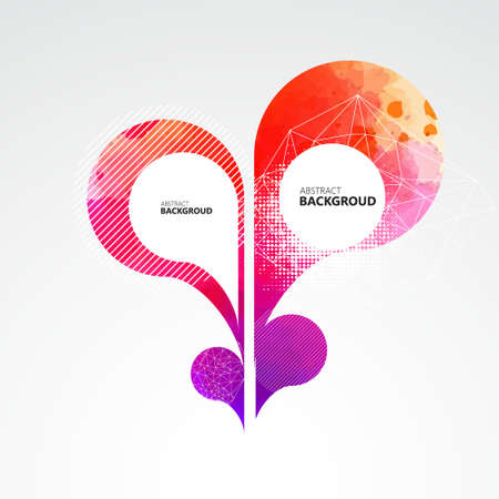 abstract colorful background with text spaceのイラスト素材