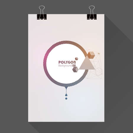 Abstract minimal flyer or book cover designのイラスト素材