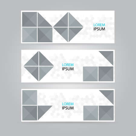 Abstract geometric banner design. Geometric backgrounds.のイラスト素材