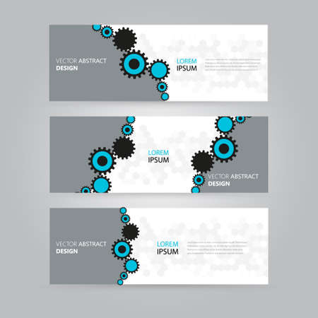 Abstract geometric banner design. Geometric backgrounds.のイラスト素材