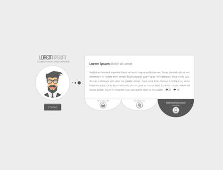 discussion box design for your website. Vector flat design.のイラスト素材