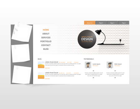 Website Design for Your Business, Vector Illustrationのイラスト素材