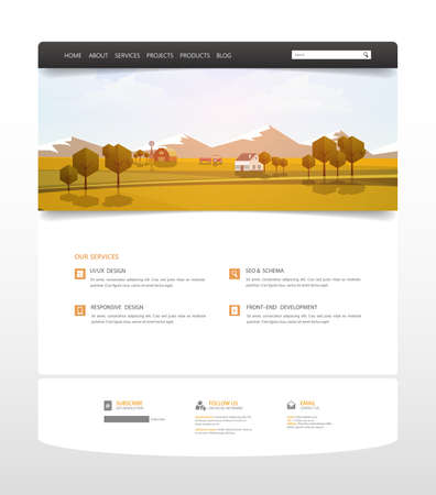 Website Design for Your Business, Vector Illustration Eps 10のイラスト素材