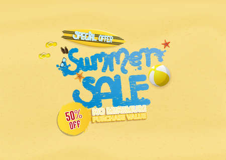 Summer sale background,のイラスト素材