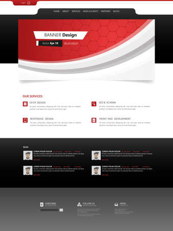 Website Design for Your Business, Vector Design.のイラスト素材