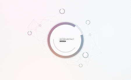 Abstract geometric background with place for your text. Vector Designのイラスト素材