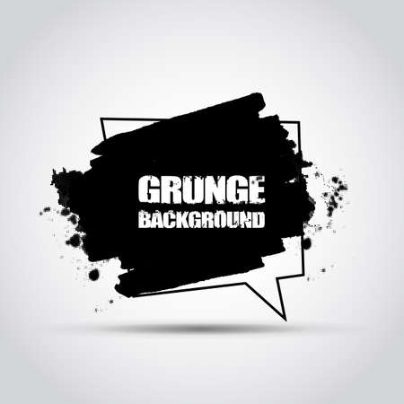 Grunge vector speech bubble. vector backgroundのイラスト素材