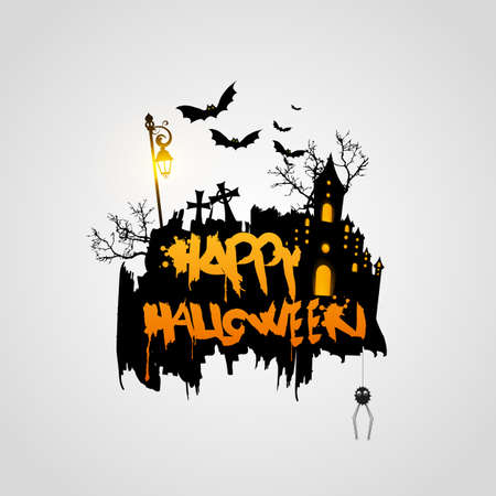 Halloween poster / card / backgroundのイラスト素材