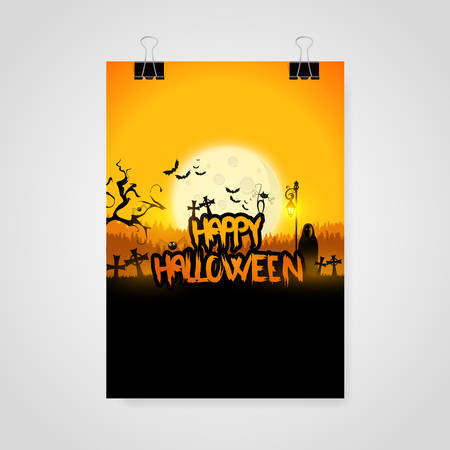 Halloween poster / card / backgroundのイラスト素材
