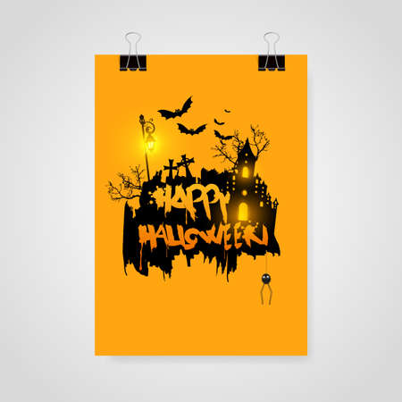 Halloween poster / card / backgroundのイラスト素材