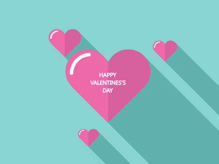 Purple Heart - Valentines Day Card Vector Designのイラスト素材