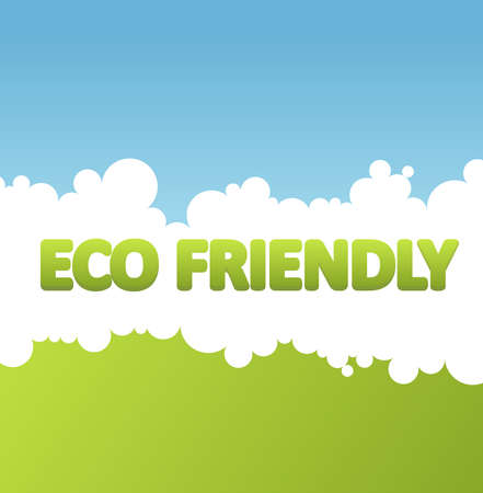 High Detailed Vector Design Creative Eco, Eco Friendly Lettering. Vector Eps 10. Can be Used logo, slogan.のイラスト素材