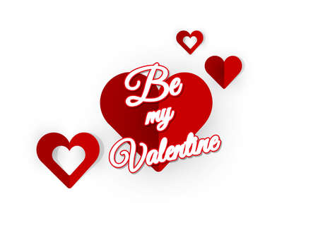 Vector Origami Hearts. Valentine's Day Design,のイラスト素材