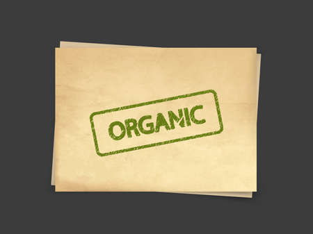 Eco Organic Vector Composition on Background Paperのイラスト素材