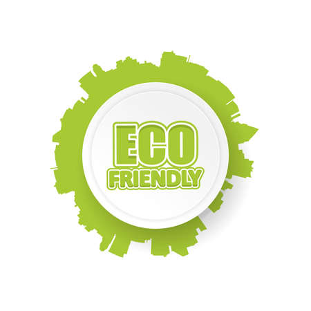 Abstract design eco label.のイラスト素材