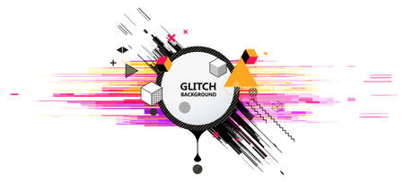 Memphis Geometric colorful background Template for covers, flyers, banners, posters and PLACARDS, EPS10 vector illustrationのイラスト素材