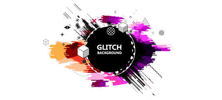 Memphis Geometric colorful background Template for covers, flyers, banners, posters and PLACARDS, EPS10 vector illustrationのイラスト素材