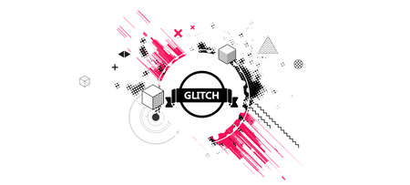 Memphis Geometric colorful background Template for covers, flyers, banners, posters and PLACARDS, EPS10 vector illustrationのイラスト素材