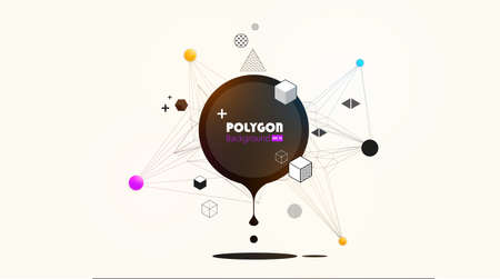 Geometric Abstract Background Vector Illustrationのイラスト素材