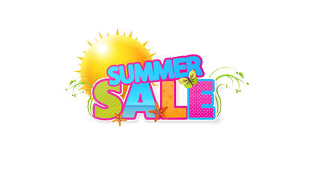 Summer Sale Quality Vector Abstract Design,のイラスト素材