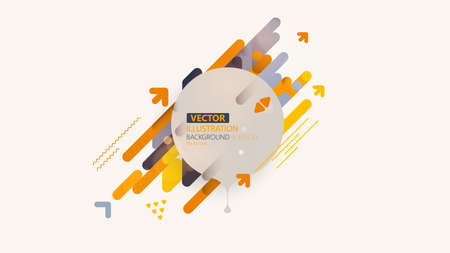 Minimalistic design, creative concept, modern diagonal abstract background. Geometric element. Vector-stock illustrationのイラスト素材