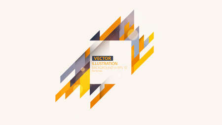 Minimalistic design, creative concept, modern diagonal abstract background. Geometric element. Vector-stock illustrationのイラスト素材
