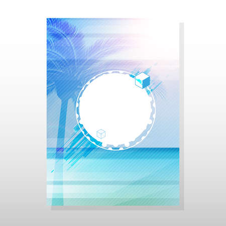 Summer Colorful Poster / Flyer Vector Illustration. Can be use Party Flyerのイラスト素材
