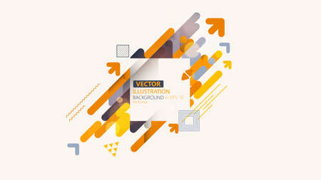 Minimalistic design, creative concept, modern diagonal abstract background. Geometric element. Vector-stock illustrationのイラスト素材