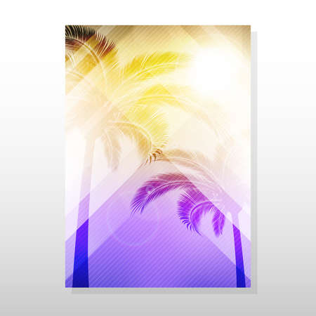 Summer Colorful Poster / Flyer Vector Illustration. Can be use Party Flyerのイラスト素材