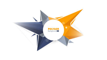 Abstract colorful geometric polygon background, can be used for wallpaper, template, poster, backdrop, book cover, brochure, leaflet, flyer, vector illustrationのイラスト素材