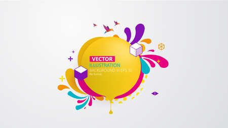 Vector of modern colorful abstract backgroundのイラスト素材