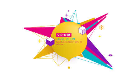 Vector of modern colorful abstract backgroundのイラスト素材