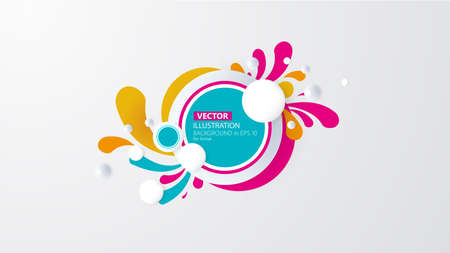 Vector of modern colorful abstract backgroundのイラスト素材