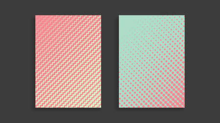 Covers with geometric pattern. Colorful backgrounds. Applicable for Banners, Placards, Posters, Flyers. Eps10 vector template.のイラスト素材