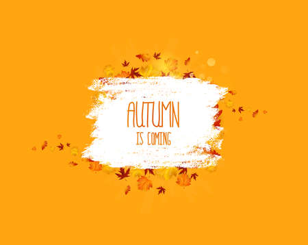 Autumn abstract background in grunge styleのイラスト素材