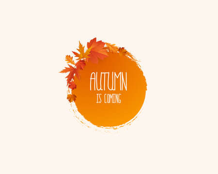 Autumn abstract background in grunge styleのイラスト素材