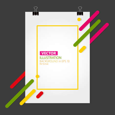 Template design for Cover / Banner. Abstract background. Vector, illustration.のイラスト素材