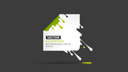 Vector illustration of abstract square. Abstract splash, liquid shapeのイラスト素材