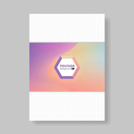 Holographic shapes backgrounds set. Modern geometric covers design. Applicable for gift cards, covers, posters, brochures, magazines.のイラスト素材