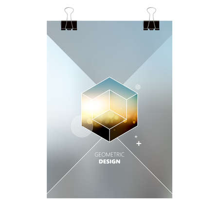 Template design Layout, Brochures, Flyer, Geometric, Vector, Abstract Modern Backgroundsのイラスト素材