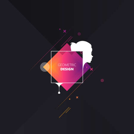 Hipster modern geometric abstract background. Use for modern design, cover, template, decorated, brochure, flyer.のイラスト素材